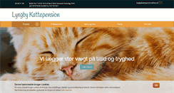 Desktop Screenshot of lyngby-kattepension.dk